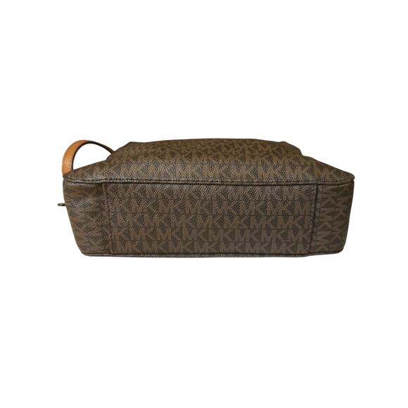 Michael Kors Brown Signature Crossbody Bag Logo Print Adjustable Strap+Dust Bag - Picture 5 of 13